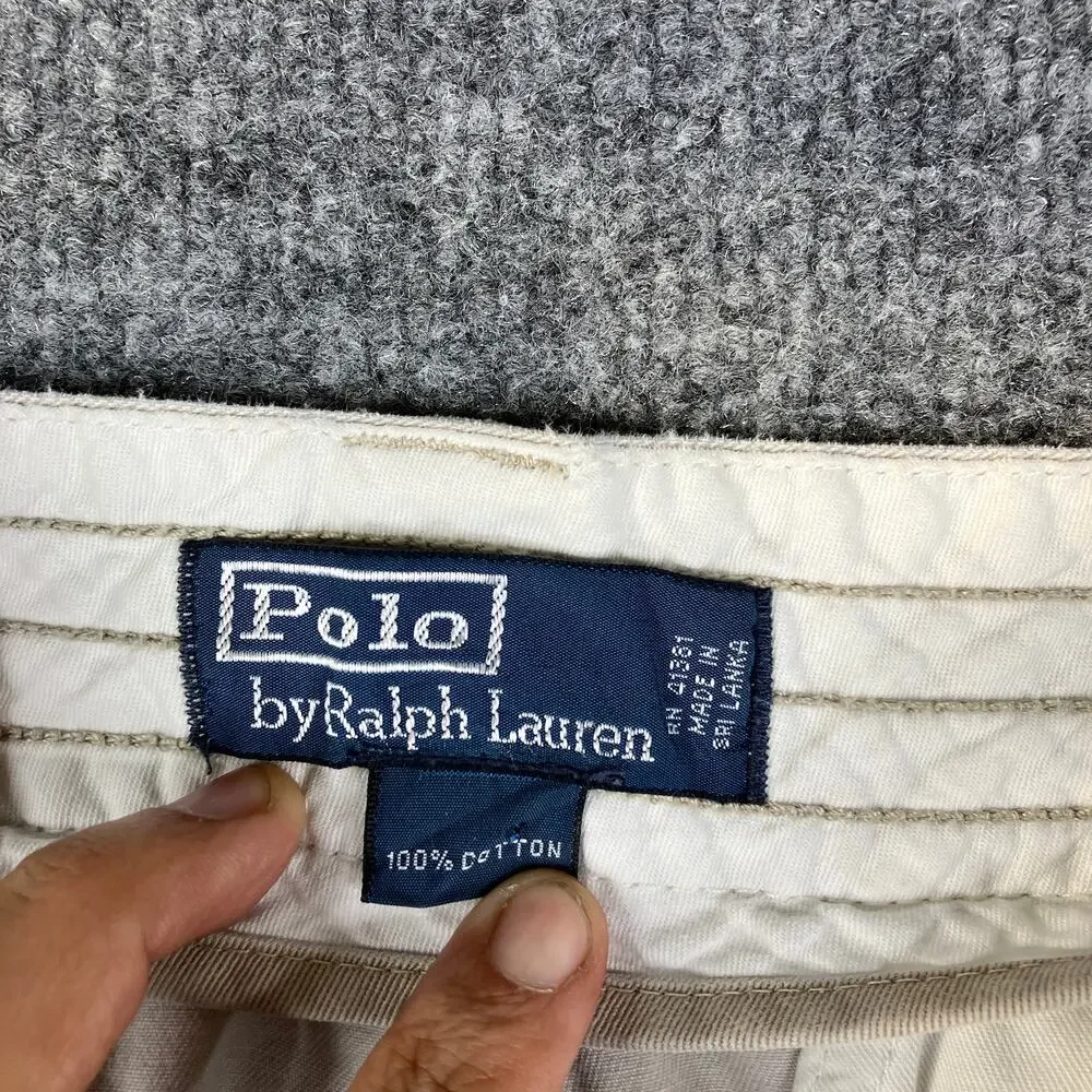 Polo Ralph Lauren Shorts 33 Mens‎ Beige Cargo Utility Outdoor Casual Workwear